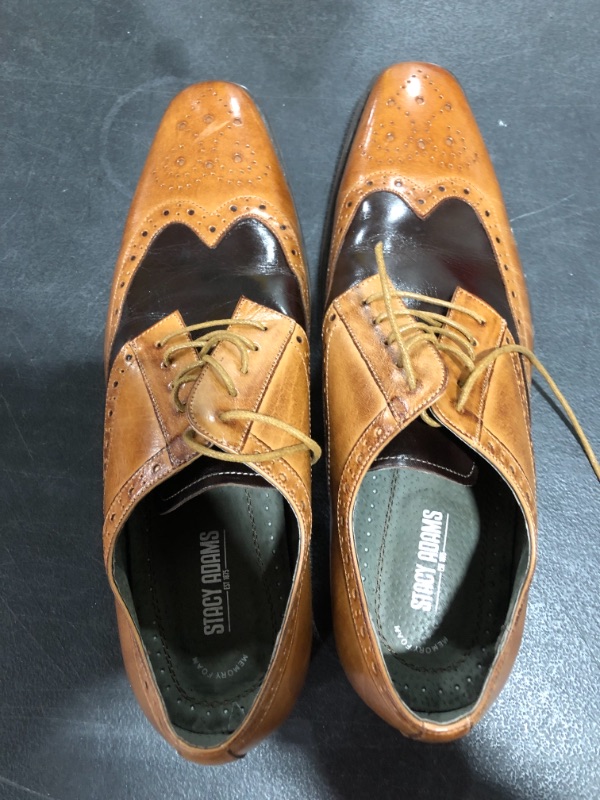 Photo 3 of STACY ADAMS MENS DRESS SHOES, SIZE 12M. PRIOR USE.