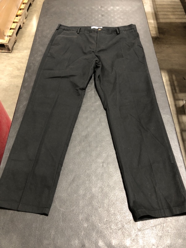 Photo 4 of AMAZON ESSENTIALS MEN'S BLACK KHAKI PANT, SIZE 40 X 34. PRIOR USE.