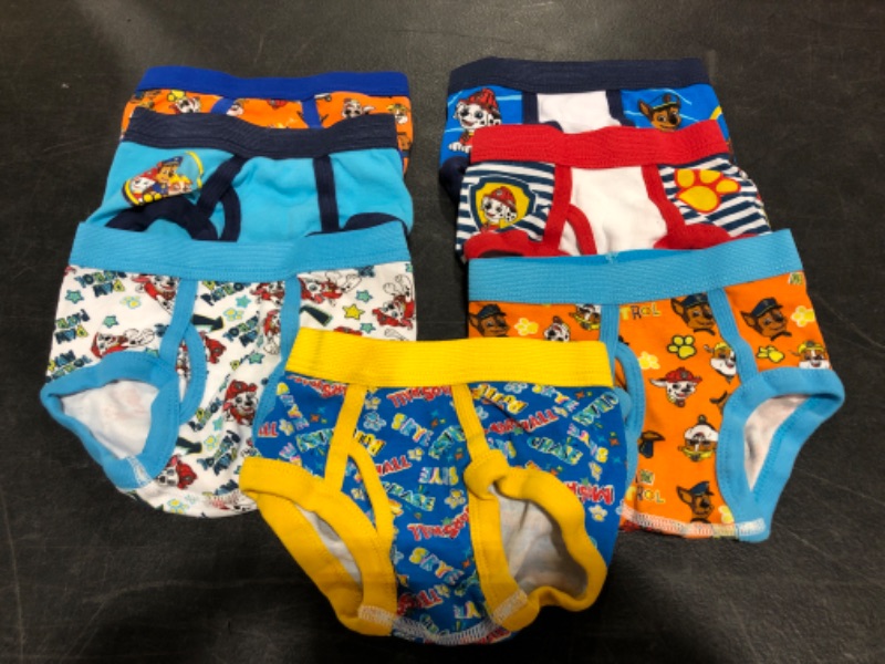 Photo 1 of BOYS' PAW PATROL UNDERWEAR, SIZE 2T-3T, LOT OF 7 PAIR.