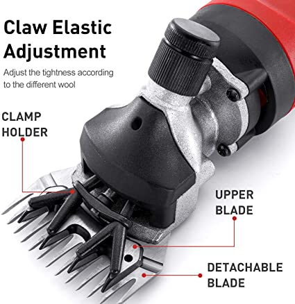 Photo 2 of Bielmeier 550W Sheep Shears Sheep Professional Electric Animal Grooming Clippers for Sheep Alpacas Llamas and Large Thick Coat Animals, 6 Speeds Heavy Duty Farm Livestock Haircut Trimmer
