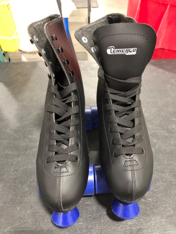 Photo 3 of CHICAGO SKATES Men's Classic Roller Skates - Premium Black Quad Rink Skates
SIZE MEN US 11. NEW, MISSING BOX.