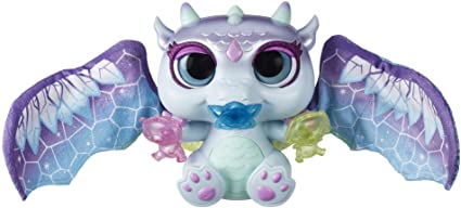 Photo 1 of FurReal friends Moodwings Snow Dragon Interactive Pet Toy, 50+ Sounds & Reactions, Ages from 4 Years. MISSING ACCESSORIES.
