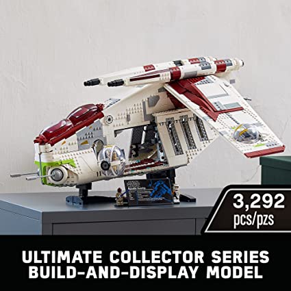 Photo 1 of LEGO Star Wars Republic Gunship 75309 Building Kit; Cool, Ultimate Collector Series Build-and-Display Model (3,292 Pieces)
