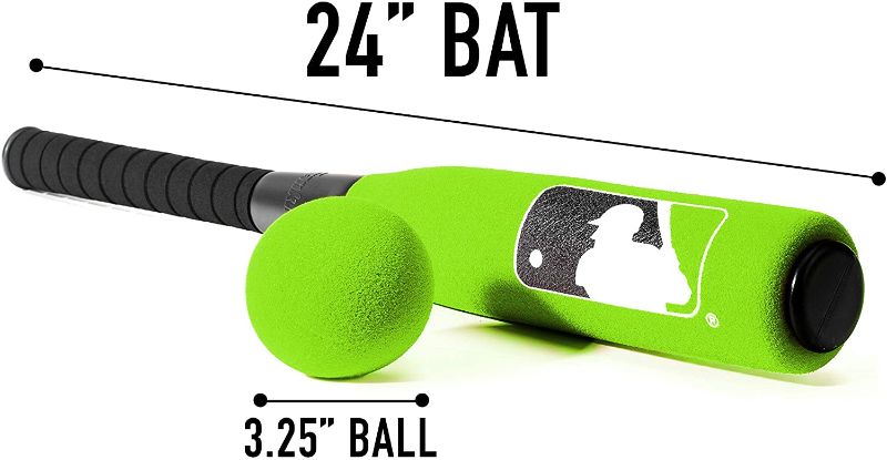 Photo 2 of 
Franklin Sports MLB Foam Baseball Bat and Ball Set – 24” Oversized – 27” Standard
