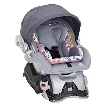 Photo 3 of Baby Trend Sky View Plus Travel System, Bluebell + Baby Trend Ally Infant Car Seat Base, Black
