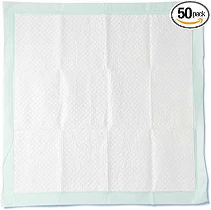 Photo 1 of Medline Heavy Absorbency 36" x 36" Quilted Bed Pads, Large Disposable Underpads, 50 Per Case, Fluff and Polymer Core, Great Protection for Beds, Furniture, Surfaces
