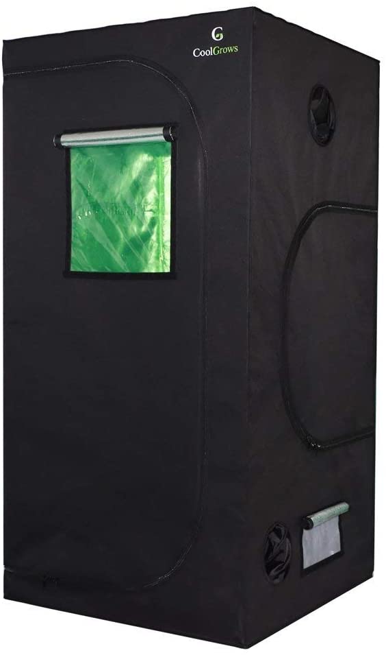 View 1 of CoolGrows Grow Tent, 3x3x6 Feet Mylar Grow Tent with Obeservation Window and Floor Tray for Indoor Plant Growing (36"x 36" x 72")
