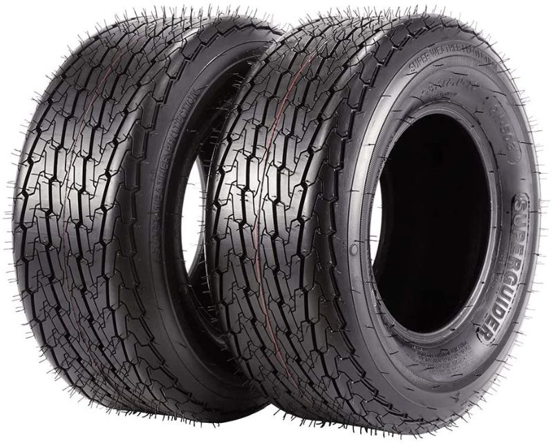 Photo 1 of 20.5x8-10 Trailer Tires 205/65-10 20.5x8.00-10 20.5x8x10 Load Range E, Set of 2, 10PR
