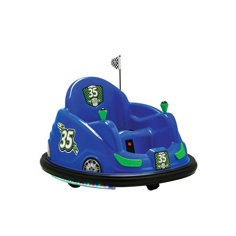 Photo 1 of Flybar 6 Volt Battery Powered Bumper Car Blue w/ LED Lights; Battery and Charger Included
