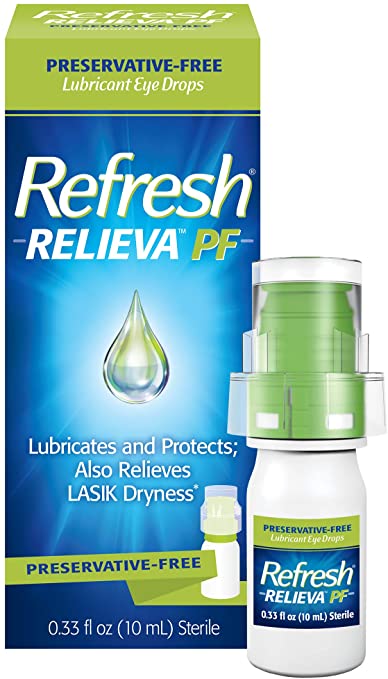 Photo 1 of Refresh Relieva Lubricant Eye Drops, 0.33 Fl Oz Sterile, Packaging may Vary. 
06/2021.
