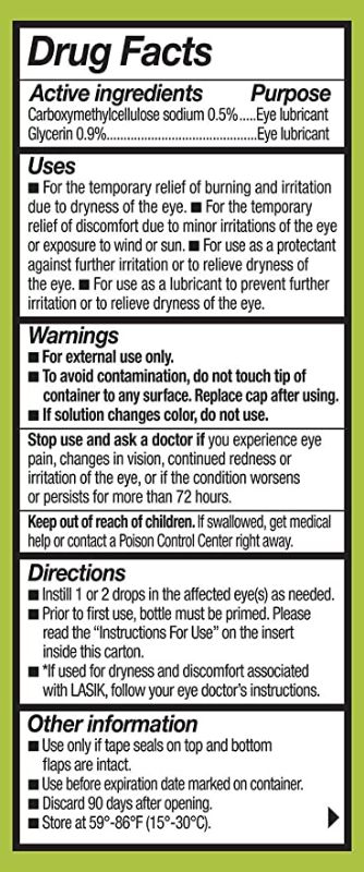 Photo 1 of Refresh Relieva Lubricant Eye Drops, 0.33 Fl Oz Sterile, Packaging may Vary. LOT OF 2.
06/2021.