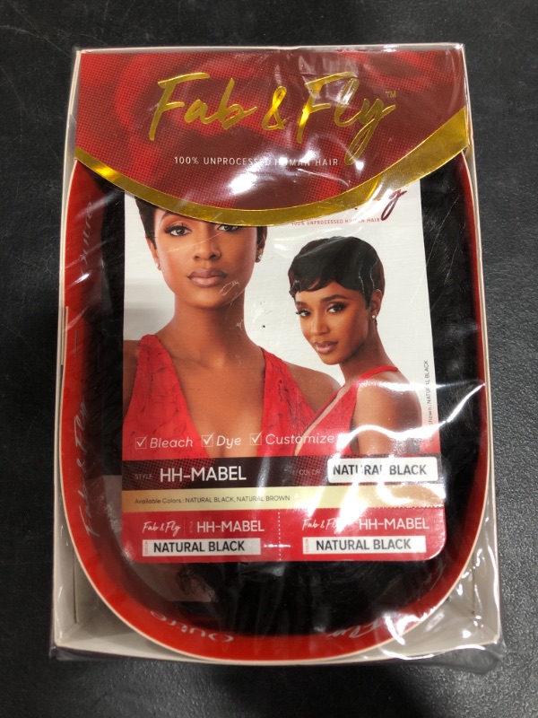 Photo 1 of Outre Unprocessed Human Hair Wig Fab N Fly HH-Mabel (NBLK)
