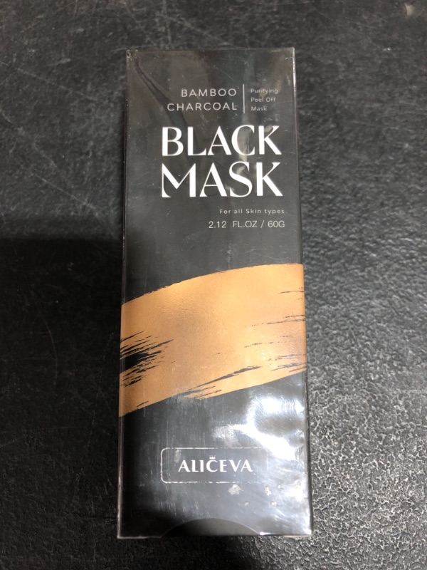 Photo 2 of ALICEVA BLACK MASK BAMBOO CHARCOAL 2.12 FL. OZ. / 60G Brand New Sealed
