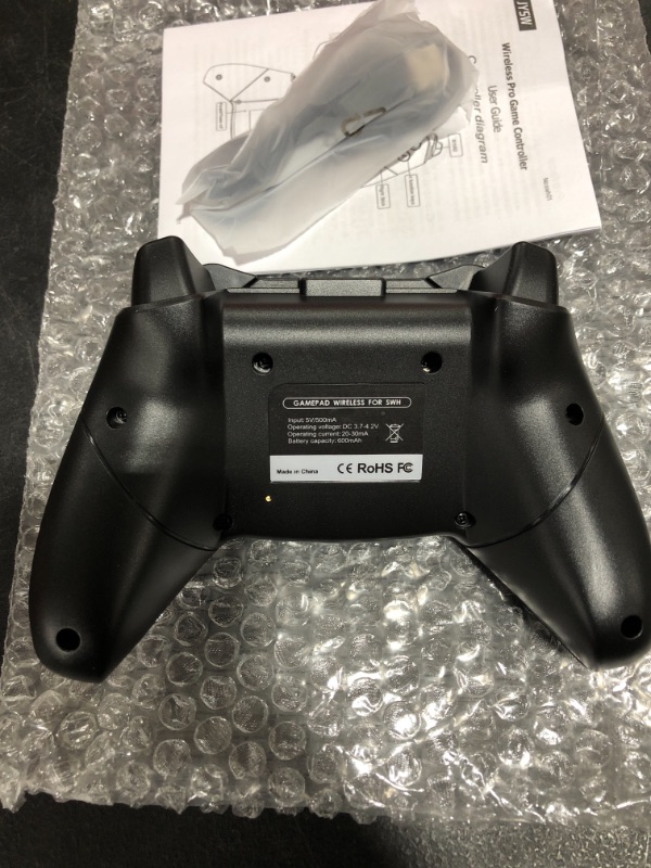 Photo 3 of JYSW WIRELESS CONTROLLER FOR NINTENDO SWITCH/SWITCH LITE. BLACK.