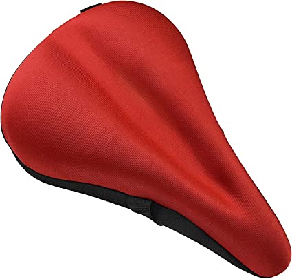 Photo 1 of Bikeroo Bike Seat Cushion 11in x 7in Padded Gel Bike Seat Cover, Compatible with Peloton, Adjustable for Men & Womens Comfort on Stationary Exercise and Universal Bicycle Seats
