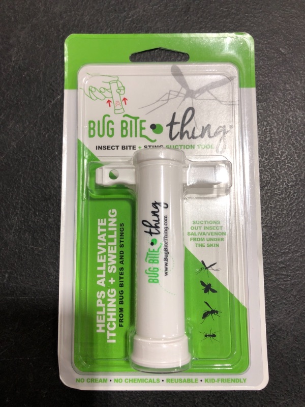 Photo 3 of Bug Bite Thing Suction Tool, Poison Remover - Bug Bites and Bee/Wasp Stings, Natural Insect Bite Relief, Chemical Free - White/Single
