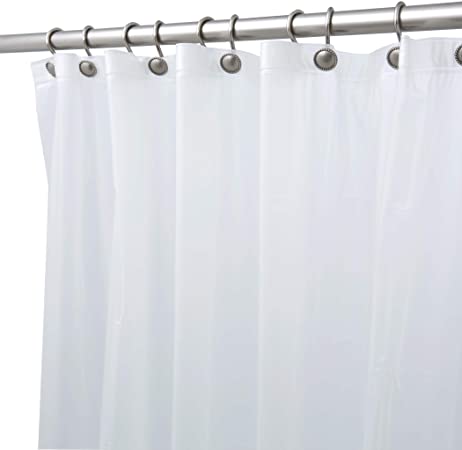 Photo 1 of BINO Shower Curtain Liner, Frosted - 70" x 72" - PEVA 8G Shower Curtains for Bathroom Clear Shower Liner

