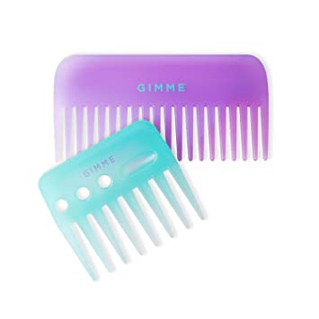 Photo 1 of GIMME Beauty Shower Comb Set - Enhanced Control Thick + Durable Extra Grip Wide Tooth Comb Evenly Distribute Conditioner + Tangles without Breakage, Hair Loss, or Damage. Shower Combs - 2PC
