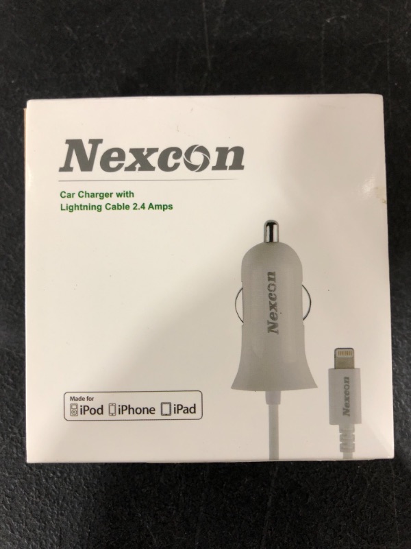 Photo 1 of NEXCON CAR CHARGER WITH LIGHTNING CABLE