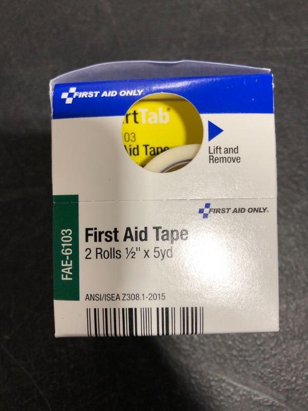 Photo 2 of First Aid Only FIRST AID,TAPE,1/2X5 YARD
LOT OF 6.