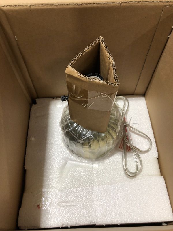 Photo 1 of 18.5" Glass Base Table Lamp Clear (Includes LED Light Bulb) - Project 62™

