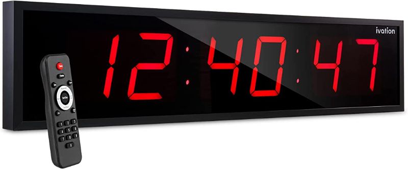 Photo 1 of Ivation Huge 60" Inch Large Big Oversized Digital LED Clock 