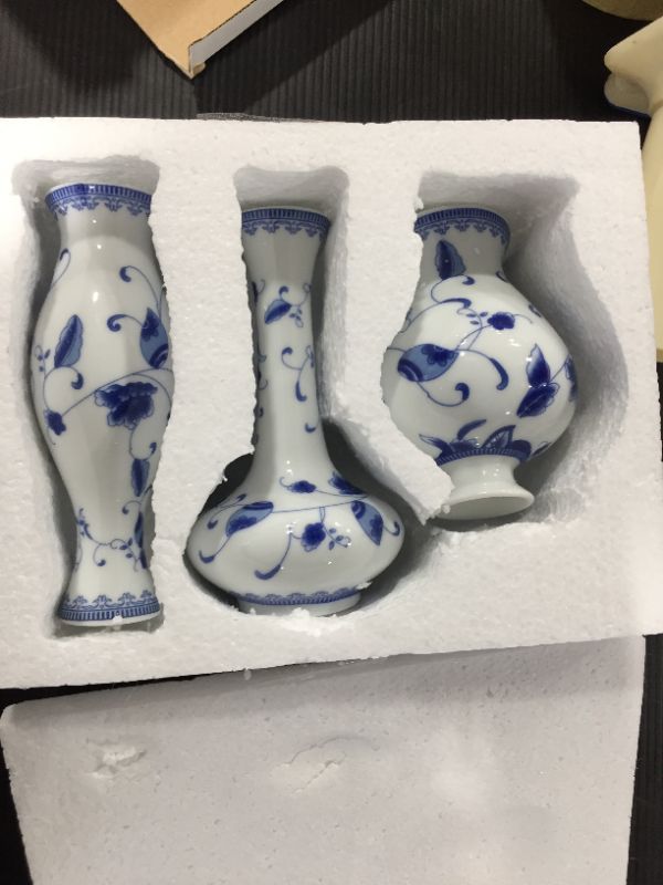 Photo 1 of 3 PIECE MINI VASE SET 