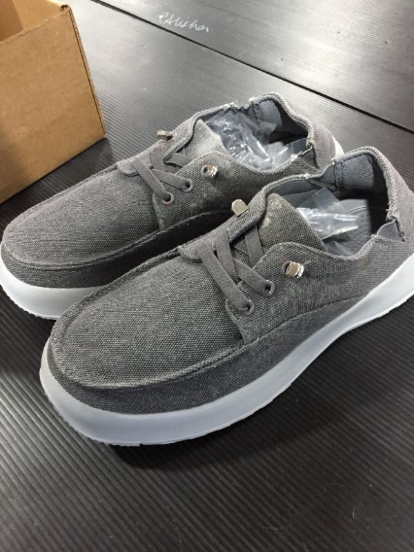 Photo 1 of GREY MEMORY FOAM SHOES SZ 9.5 MENS 