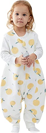 Photo 1 of Duomiaomiao Unisex Baby Sleep Sack with Feet, Tog 1.0 Lightweight & Breathable Toddler Sleepsack, Soft Wearable Blanket for Toddler Baby for All Seasons LARGE 3-4 YEARS 
