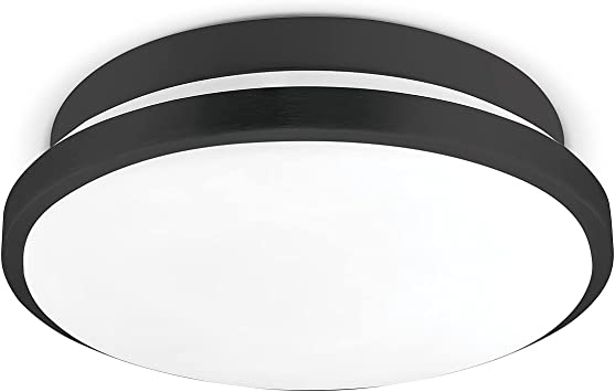Photo 1 of Globe Electric Works with Alexa Smart 14" Black Flush Mount Light