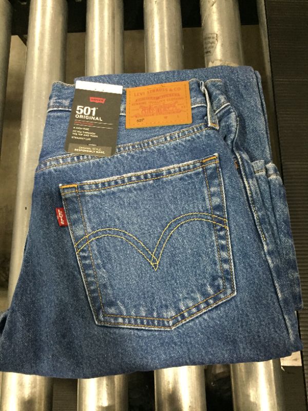 Photo 2 of Levi's 501® High Waist Straight Leg Jeans in Athens Dark at Nordstrom, Size 28 X 30
