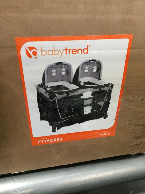 Photo 4 of Baby Trend Retreat Twins Nursery Center - Quarry
