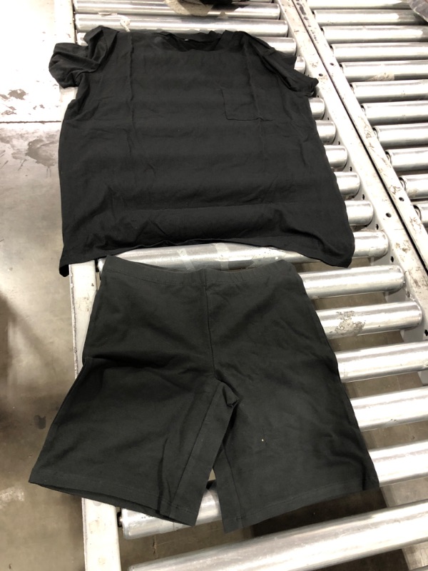 Photo 1 of XL black shirt and S black shorts