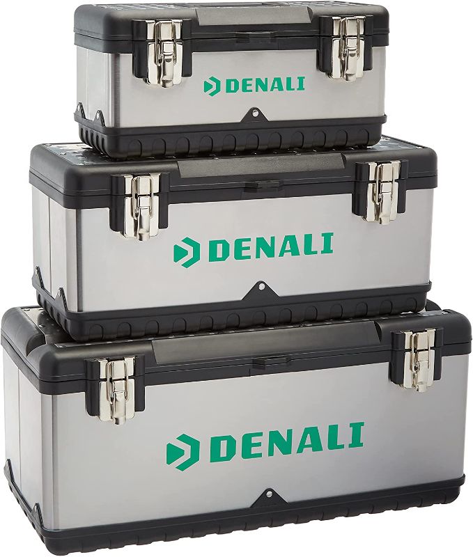 Photo 1 of Amazon Brand - Denali Tool Box with Metal Latches, Set of 3
