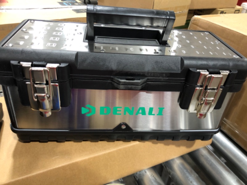 Photo 4 of Amazon Brand - Denali Tool Box with Metal Latches, Set of 3
