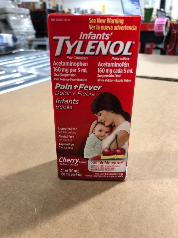 Photo 2 of Infants' Tylenol Acetaminophen Liquid Medicine, Cherry, 2 fl. oz
