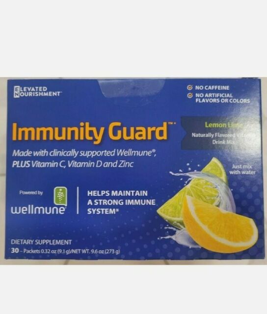 Photo 1 of Elevated Nourishment Immunity Guard Mix Lemon Lime 30-ct Vitamin C D Zinc E0
