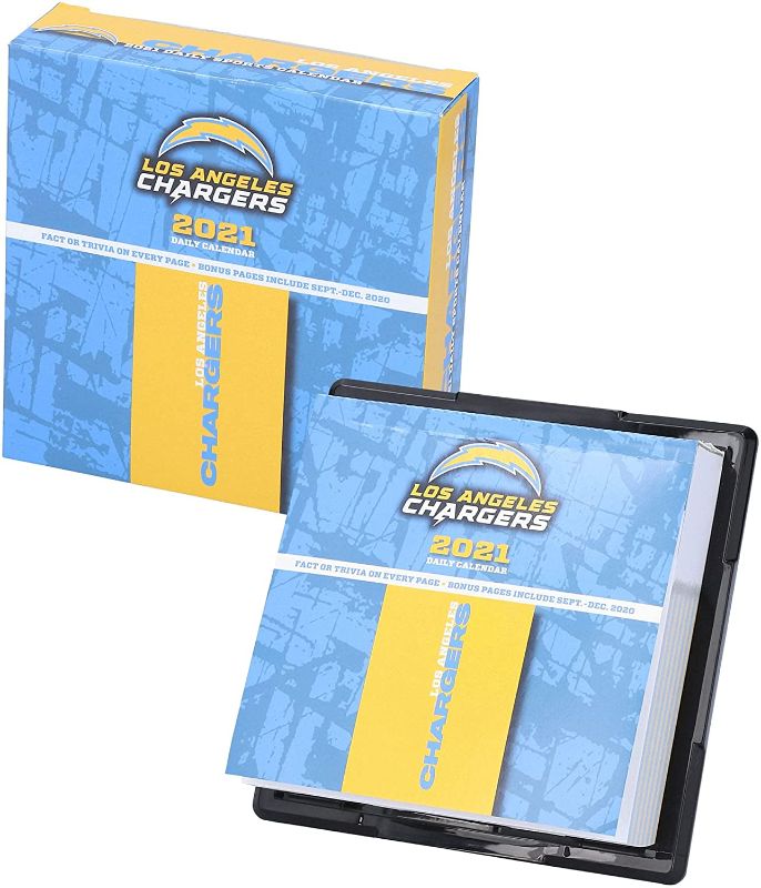 Photo 1 of Turner Licensing Los Angeles Chargers 2021 Box Calendar
