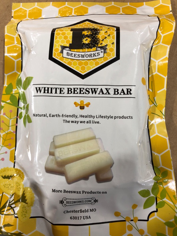 Photo 2 of Beesworks® (6) 1oz White Beeswax Bars - Package of (6) 1oz Bars (6oz) - Cosmetic Grade.
