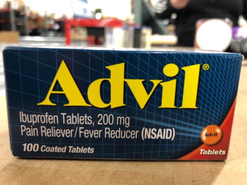 Photo 2 of Advil Pain Reliever/Fever Reducer Coated Tablet, 100 Count
