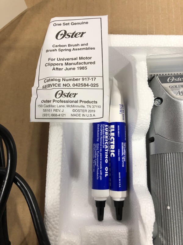 Photo 3 of Oster Clipmaster Grooming Clipping Machine, Large Animal, Single Speed
