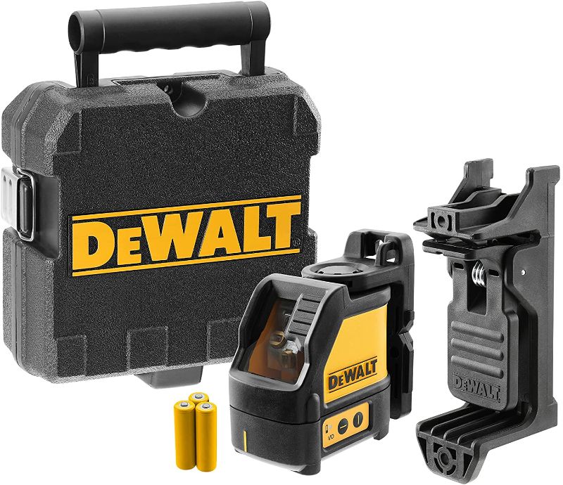 Photo 1 of DEWALT Line Laser, Self-Leveling, Cross Line, Red Beam (DW088K)
