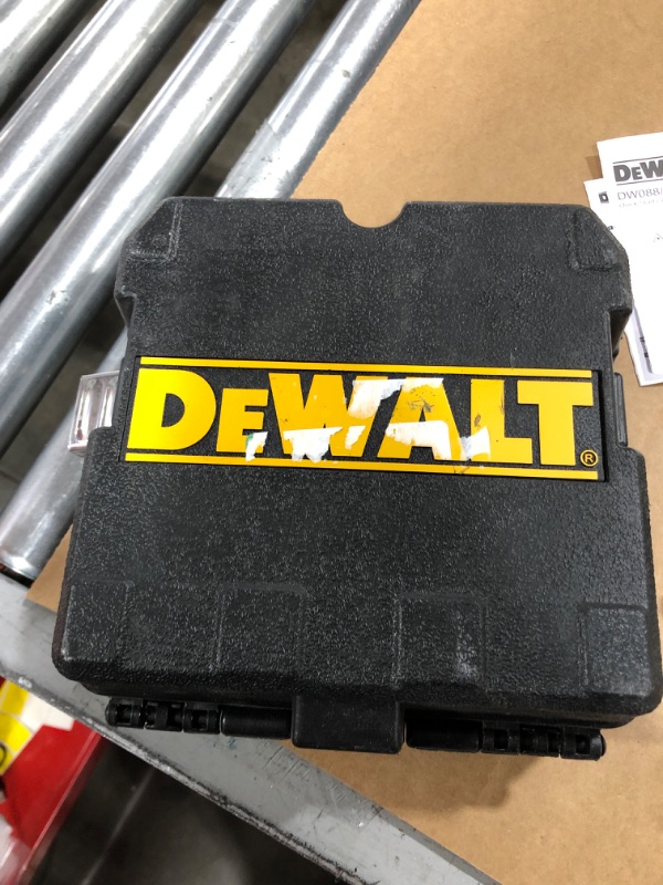 Photo 2 of DEWALT Line Laser, Self-Leveling, Cross Line, Red Beam (DW088K)
