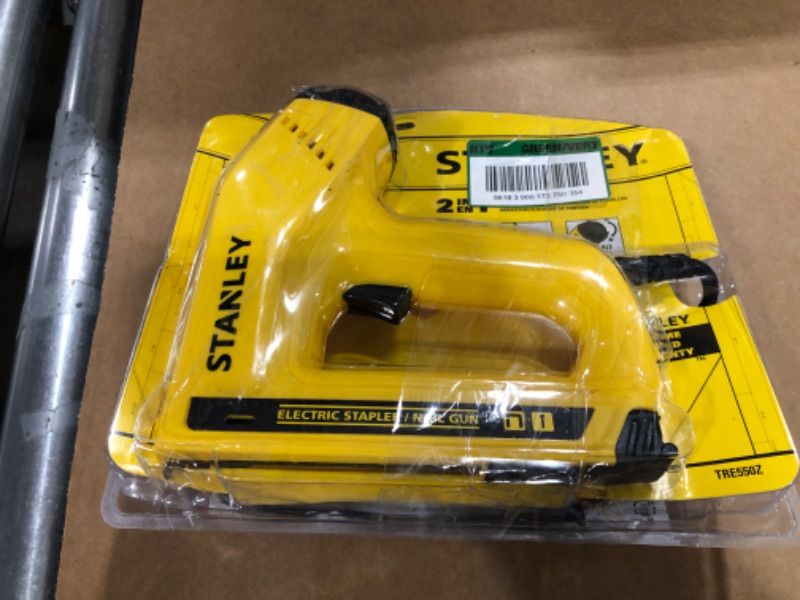 Photo 2 of STANLEY Nail Gun, Electric Staple, 1/2-Inch, 9/16-Inch and 5/8-Inch Brads (TRE550Z)
