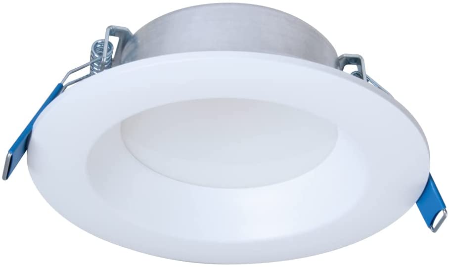 Photo 1 of HALO LT4069FS351EWHDMR Canless LED Recessed Light Selectable 3000K, 4000K, 5000K CCT 600 Lumens, 4 Inch, White
