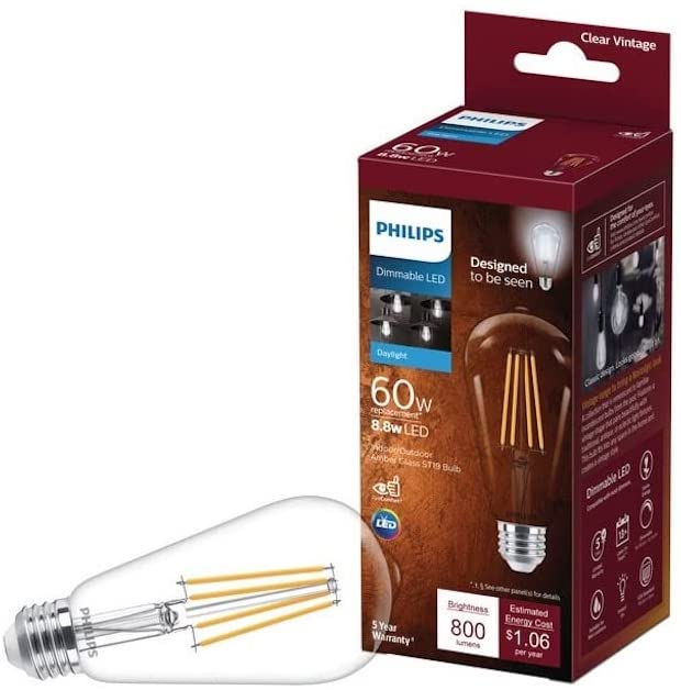 Photo 1 of 60W 8.8W ST19 DL LED Bulb  ( 2PACK ) 
