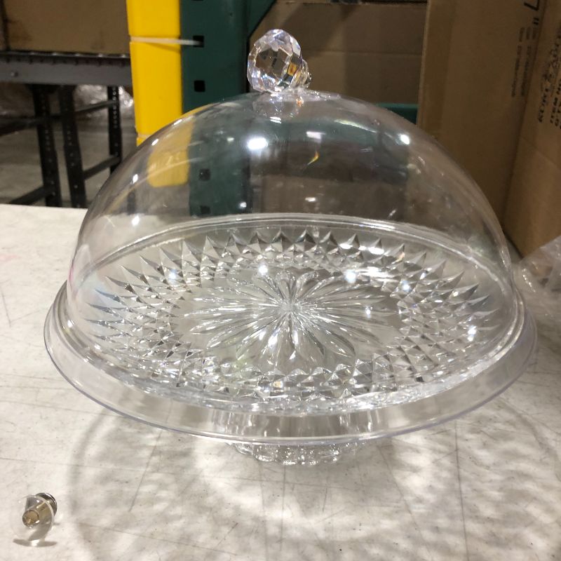 Photo 3 of beautiful crystal clear 8.5" cake stand