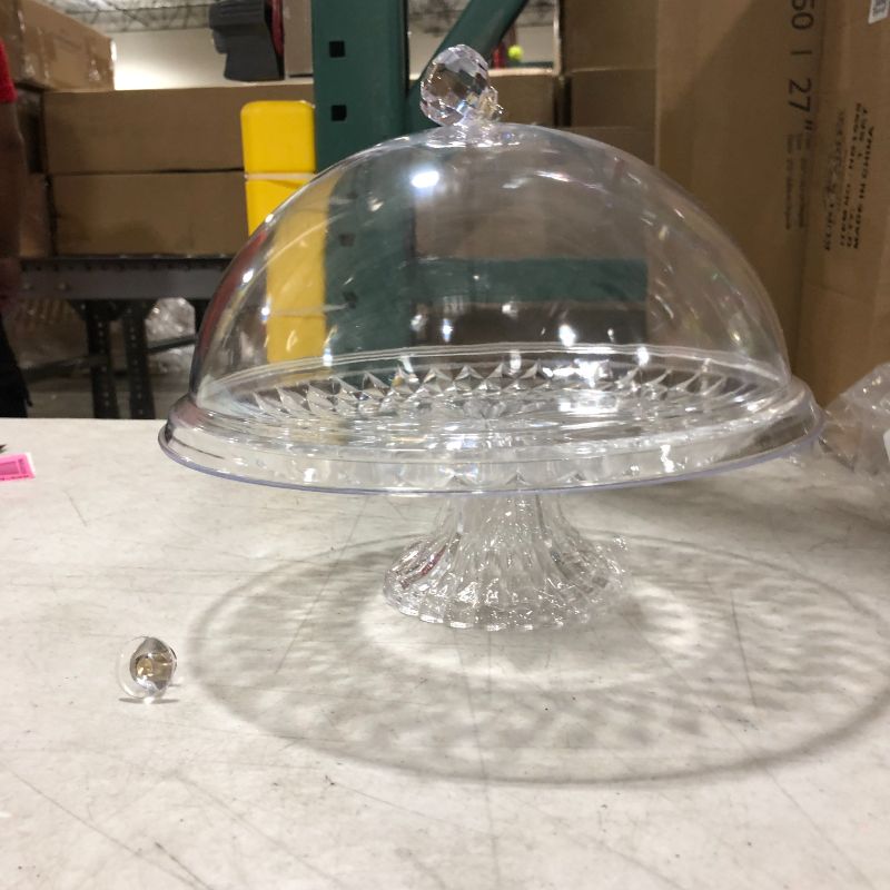 Photo 1 of beautiful crystal clear 8.5" cake stand