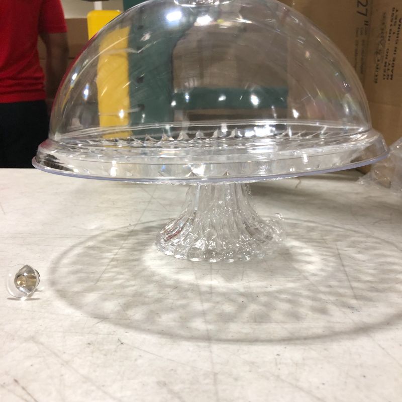 Photo 2 of beautiful crystal clear 8.5" cake stand