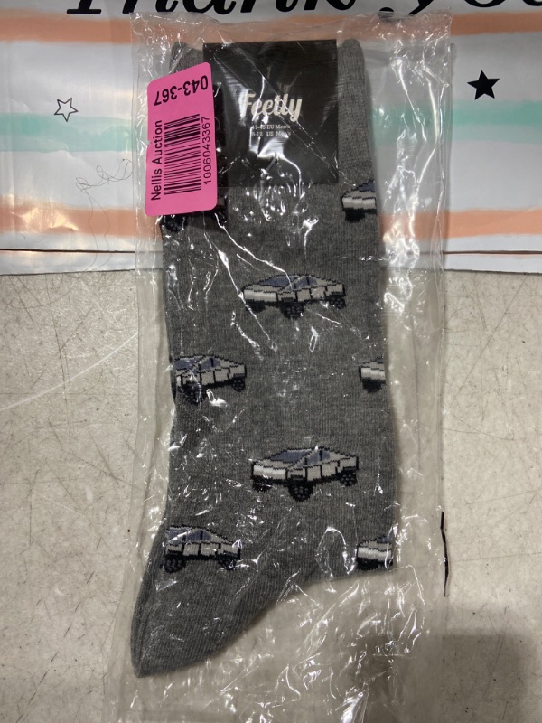 Photo 1 of Funny Socks Cool socks Cybertruck Meme Socks Tesla Elon Musk for Men, Women and Cyborgs 8-12 mens 
